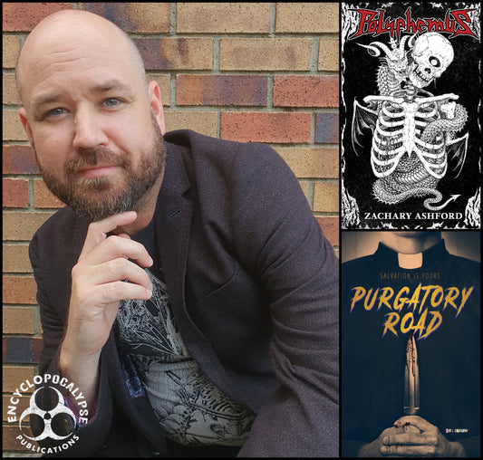 Zachary Ashford Joins the EP Roster, Set to Re-Release Heavy Metal Horror novel Polyphemus and Novelize Mark Savage's Purgatory Road